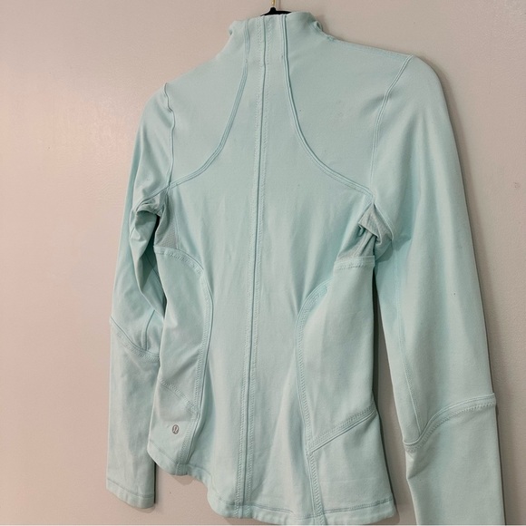 Lululemon Forme Jacket Full Length Women's Sz 4 Light Blue Aquamarine Full Zip - Picture 8 of 16